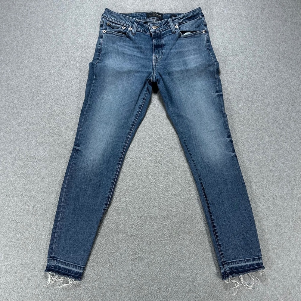Lucky Brand Jeans Lolita Skinny Womens 28 Blue Denim Casual Boho